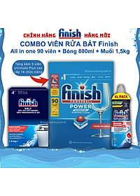 [HCM] Viên rửa bát Finish All in one 90 viên hương chanh