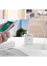 Củ sạc nhanh 2 cổng có đèn led Hoco C39 - hàng chính hãng