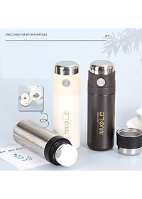 Bình Giữ Nhiệt Inox 304 Cao Cấp 500ml 2 Cách Sử Dụng, Công Nghệ Cách Nhiệt Chân Không Giữ Nhiệt Hiệu Quả - Hàng Chính Hãng