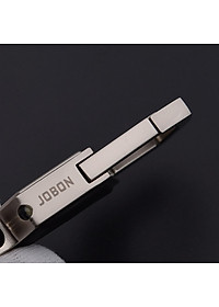 Móc chìa khóa đa năng ô tô, xe máy, gia đình thương hiệu JOBON - Thép hợp kim cao cấp - Da thật 100% - Trọng lượng: 36g -  Mã: ZB-018 - Hàng Nhập Khẩu