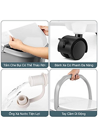 Bồn ngâm chân thải độc massage OKACHI JP-250 cao cấp, đèn hồng ngoại, làm ấm nước lưu thông máu