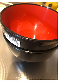 Bát nhựa tròn - Màu đen - Nội địa Nhật Bản