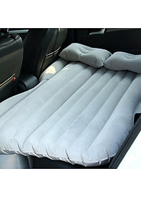 Đệm, giường hơi trên ô tô, xe hơi kèm gối + tặng kèm bơm ( giao màu ngẫu nhiên )