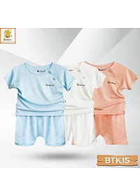 Bộ sơ sinh cộc tay vải visco siêu mềm mại BTK15