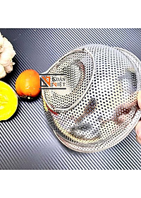  RỔ INOX (RÁ INOX) CAO CẤP. Dụng cụ đựng chứa thực phẩm với 3 chân cao TIỆN LỢI dùng trưng hoa quả, rửa rau củ quả, phơi hong bánh