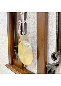 Đồng hồ quả lắc Nhật Rhythm CMJ547NR06 Kt 25.8 x 61.3 x 7.5cm, 1.7kg Vỏ gỗ. Dùng pin.