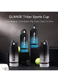 Bình Nước Thể Thao Quange 760ml Chất Liệu Tritan Một Nút Có Nắp Lật Dễ Mang Theo Cho Nam Và Nữ Hàng nhập khẩu