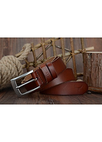 Thắt Lưng Da Bò Chính hãng COWATHER XF018 Nâu Vàng