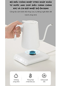 Bếp ấm cổ ngỗng đun nấu siêu tốc giữ nhiệt 600ml CAFE DE KONA