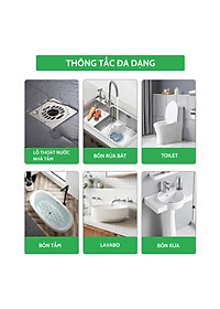 Combo 2 lọ bột thông cống AMB, bột thông bồn cầu, bồn rửa bát, tắc cống siêu mạnh, hiệu quả an toàn