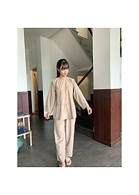 áo lam đi chùa, đồ phật tử, hò tuyển thống nút thắt, thời trang nữ tay dài