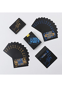 Bộ Bài Tây Poker Nền Đen Cao Cấp Chọn Màu – Bài Tây Đen Bằng Nhựa PVC Chống Thấm Nước Chống Gập Hàng Chính Hãng Amalife