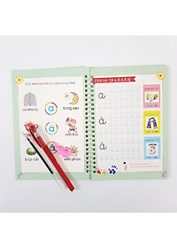 Bộ 3 Vở Luyện Viết Chữ Đẹp Tặng Kèm Bút Tự Xoá - Hành Trang Cho Bé Vào Lớp 1 - Thanh Nga
