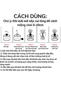 Nước Hoa Thơm Phòng Hoa Nhài Tây - Tạo Không Gian Thoái Mái Có Que Gỗ Lọ Tự Khuếch Tán 100ml