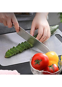 Thớt Inox SUS304 Kích Thước 34x24cm Kháng Khuẩn Nên Sử Dụng Dễ Dàng Lau Chùi Và Vệ Sinh Dễ Dàng, Không Xước Dăm Không Ăn Mòn