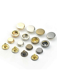 Nút bấm 4 thành phần 15mm Mã cúc 501 Bằng thau không gỉ Chuyên làm nút áo da cao cấp, áo khoác, quần jean