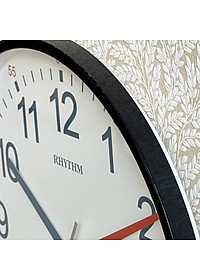 Đồng hồ treo tường Nhật Bản Rhythm CMG599NR02- Kt 30.6 x 4.0cm, 630g Vỏ nhựa. Dùng Pin.