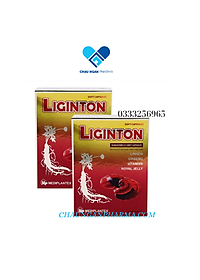 Viên uống Bồi bổ sức khỏe Liginton: nhân sâm, linh chi, sữa ong chúa, vitamin E, sắt, nhóm B tăng cường đề kháng, hết mệt mỏi