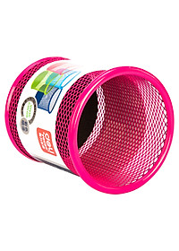 Cốc Cắm Bút Kim Loại Deli, 91X98Mm - Xanh Dương / Hồng / Trắng - 1 Cái - 9153