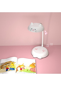Đèn Bàn Học Đọc Sách Cho Bé FEIDASH TB27S - Chống Lóa, Chống Mỏi Mắt, Bảo Vệ Đôi Mắt Bé Khỏi Cận Thị - Họa Tiết Hình Mèo Con Cực Dễ Thương Tạo Cảm Giác Thích Thú Khi Ngồi Học - Điều Khiển Bằng Phím Cảm Ứng - Chế Độ Hẹn Giờ Tắt Tiện Dụng - Sạc USB An Toàn