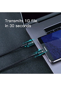 Cáp sạc nhanh Type-C PD2.0 60W cho MacBook, iPad Pro, Samsung, HTC, Xiaomi Baseus  Cafule dài 1m - Hàng chính hãng