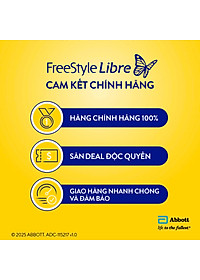 Bộ cảm biến đo đường huyết liên tục FreeStyle Libre (LƯU Ý: Sản phẩm phải được sử dụng cùng với đầu đọc cầm tay FreeStyle Libre)