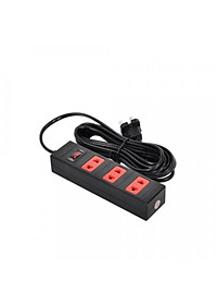 Ổ cắm Điện Quang ECO ĐQ ESK 5BR 32 ECO (3 lỗ 2 chấu, dây dài 5m màu đen đỏ )