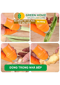 Bộ Móng Tay Hái Rau GreenHome, Có Đầu Bấm, Chống Bẩn Móng Tay, Bấm, Ngắt, Hái Rau Củ, Tiện Lợi