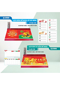 Lịch Tết 2026 - Lịch Bàn Đế Nhựa (13 x 28)