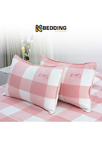 Vỏ gối nằm chần bông công nghệ nhuộm sợi Yarn Dyed K-Bedding KPCD, kích thước 45*65cm (1 cặp)