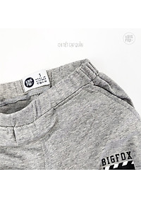 Bộ dài tay bé trai BIGFOX - MISS MEOW size đại, bộ thu đông cho bé phong cách Âu Mỹ phối 3 màu rằn ri in mặt cười 11 - 38kg