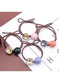Dây buộc tóc nữ macaron [Set 4 dây] NASI dễ thương phong cách hàn quốc thun cột tóc nữ co giãn tốt phụ kiện tóc