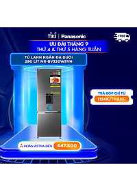 Tủ Lạnh 2 Cánh Panasonic 290 Lít NR-BV320WSVN ngăn đá dưới – Lấy nước ngoài – Hàng chính hãng