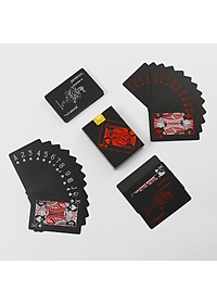 Bộ Bài Tây Poker Nền Đen Cao Cấp Chọn Màu – Bài Tây Đen Bằng Nhựa PVC Chống Thấm Nước Chống Gập Hàng Chính Hãng Amalife