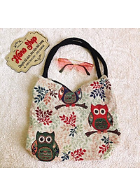 Túi thổ cẩm tim nhỏ