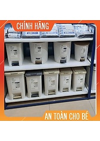 Thùng rác đạp chữ nhật Inochi 20L (tiêu chuẩn Nhật Bản)