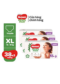 Combo 3 Tã/Bỉm quần Huggies Platinum NatureMade M58/L44/XL38/XXL26