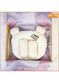 Gối Cao Su Non Cho Em Bé Loại Cao Cấp Chính Hãng Tila-Tila Thương Hiệu Đức Mã TG02 Chống Méo Đầu, Bẹp Đầu, Nghẹo Cổ, Còm Lưng Bé