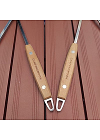 Đồ cắm trại bộ 8 xiên nướng BBQ campingmoon campoutvn du lịch dã ngoại có túi sang trọng đựng kèm glamping không rỉ sét hợp vệ sinh A185