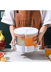 Bình Đựng Nước Có Vòi 3 Ngăn Dung Tích 5.2L Đế Xoay 360 Độ Có Nắp Đậy Tiện Lợi-HÀNG LOẠI 1 CHÍNH HÃNG MINIIN