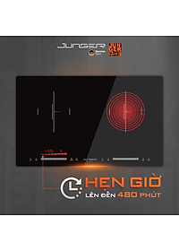 Bếp đôi điện từ hồng ngoại JUNGER CEJ-203-IF 4200W Không kén nồi Hàng Chính Hãng Bảo Hành 36 Tháng