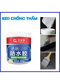 Keo Chống Thấm Trong Suốt Chống Rò Rỉ Đa Năng Dễ Sử Dụng 300G Tặng Kèm Cọ