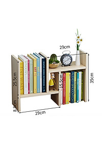Giá sách gỗ mini để bàn lắp ghép MS 02 tiện dụng