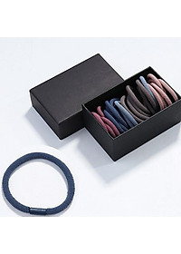 Sét 40 dây buộc tóc tròn cao cấp xuất Nhật HD12 hộp giấy sang trọng