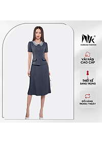 Chân Váy Dập Ly Công Sở NK Fashion Dáng Dài Basic, Chất Liệu Vải Cao Cấp Mềm Mịn NKCV2107001