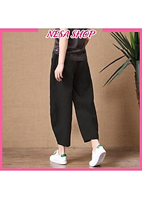 Quần ống rộng, chất liệu Linen, quần kiểu nữ form rộng rãi, thoải mái NeSa Shop QKH.39