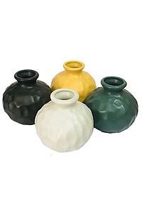  Bình Cắm Hoa Mini Góc Cạnh Gốm Sứ Bát Tràng