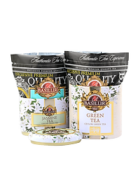 Trà xanh Ceylon Basilur ướp hoa nhài 100g (Hộp thiếc)