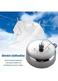 Stainless Retractable Clothesline Indoor Outdoor Laundry Hanger Rack 3.8m