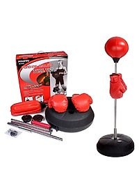 Bóng tập đấm lắc lư phản xạ chiều cao điều chỉnh từ 120 cm đến 150 cm 120cm, đối trọng đổ nước, tặng kèm găng tay